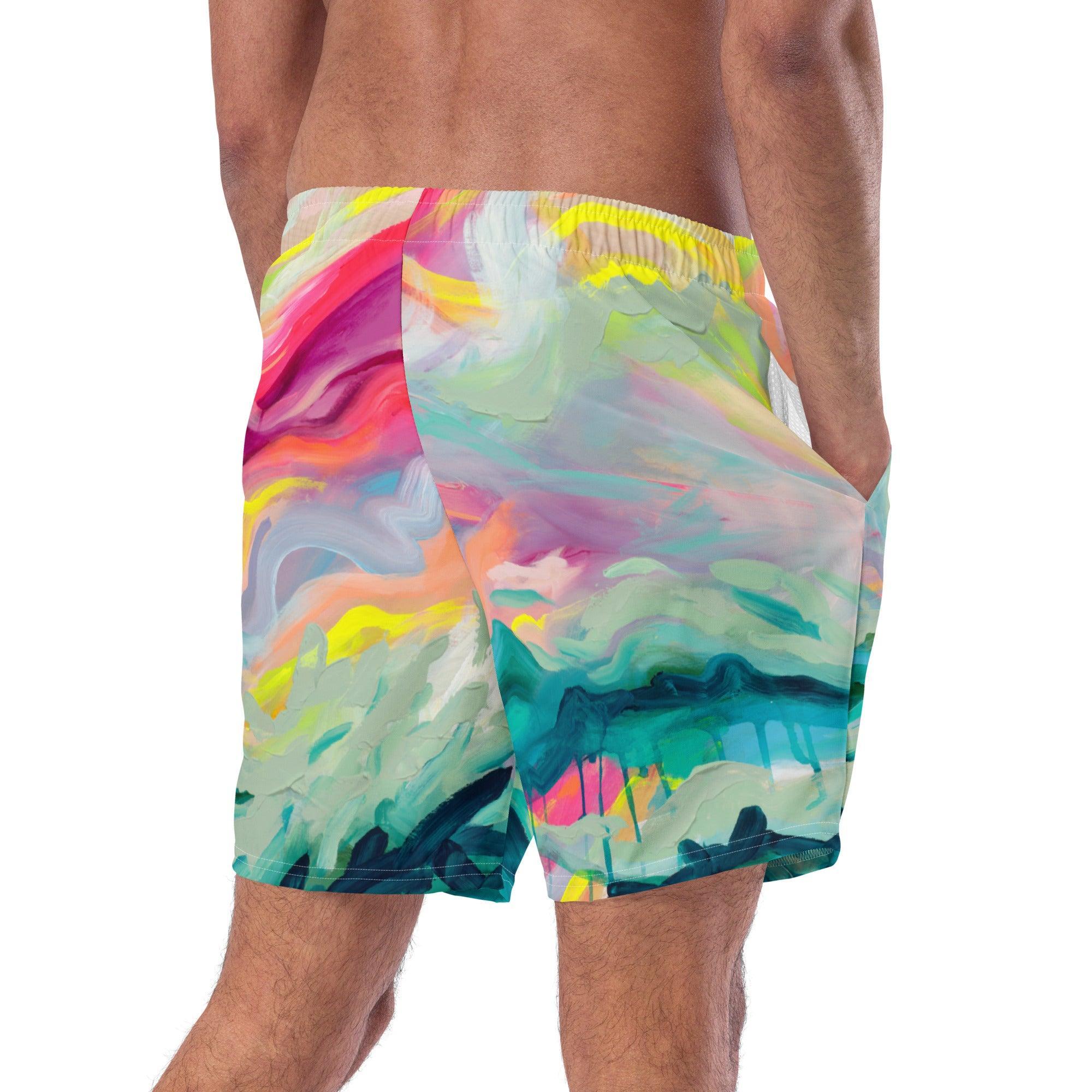 Sugar Coated Men's swim trunks-Julie Amlin-PaletTheory