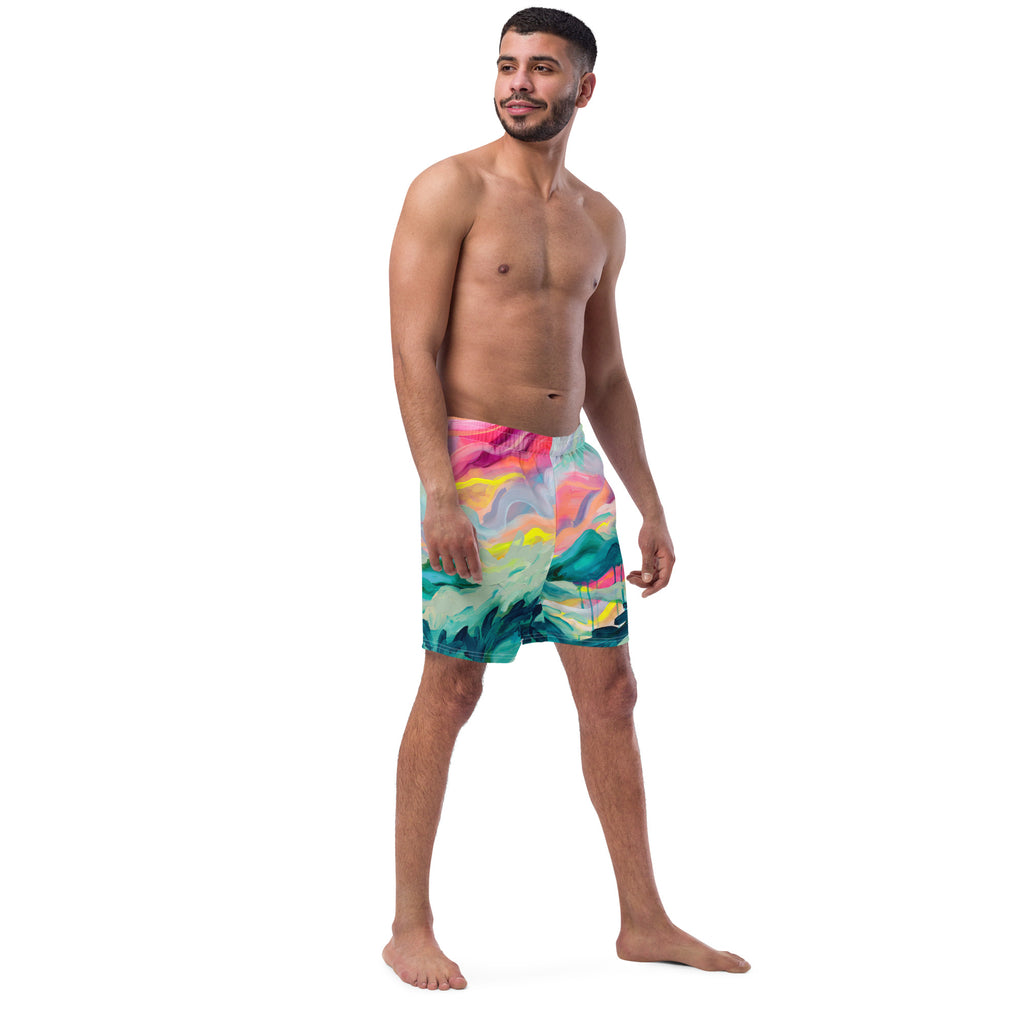 Sugar Coated Men's swim trunks-Julie Amlin-PaletTheory