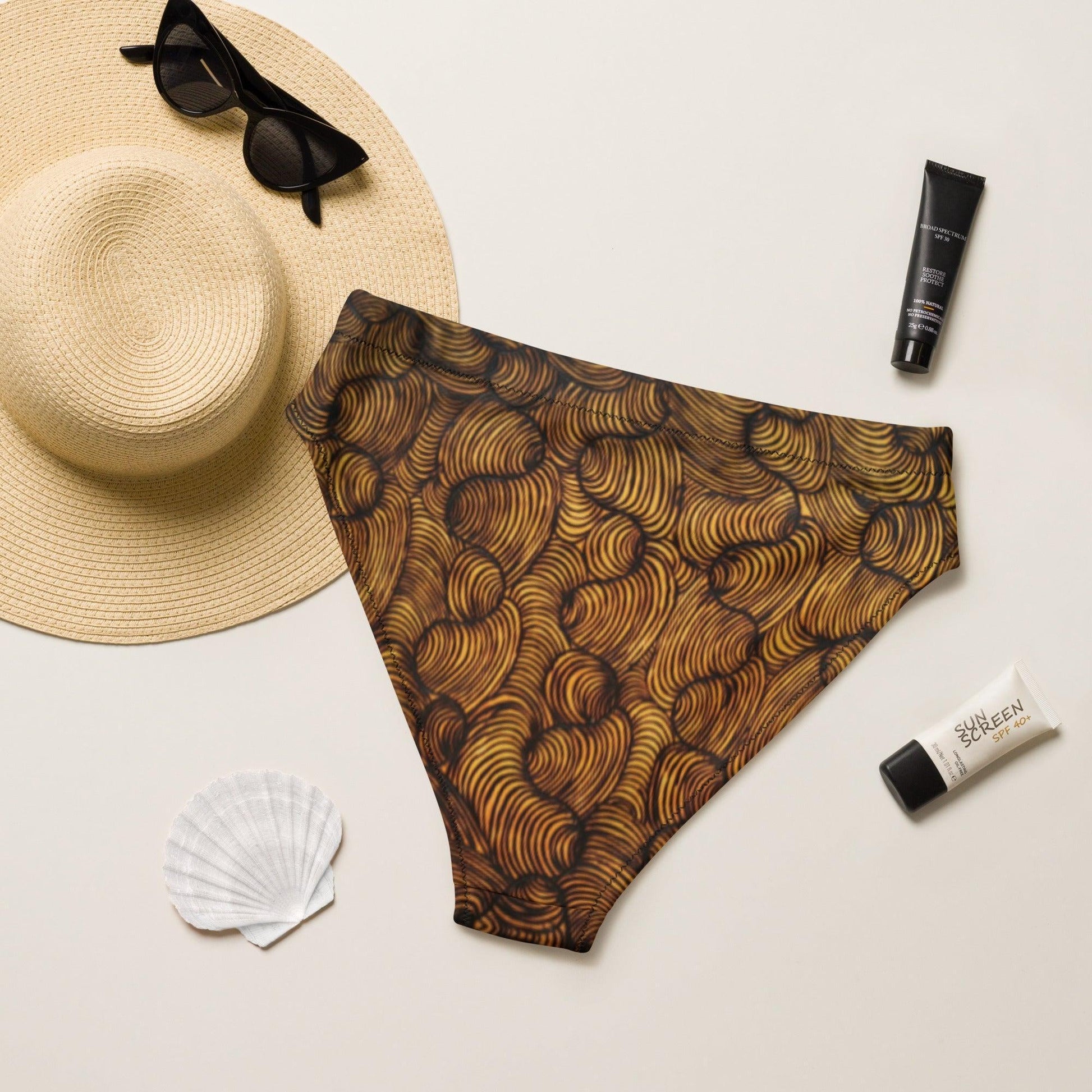 Tali by Lulu Cooley high-waisted bikini Bottoms-SALE-Billy Lulu Cooley-PaletTheory