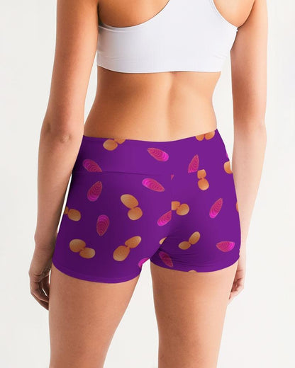Undawun Mid-Rise Yoga Shorts-Jenzahni Waina-PaletTheory