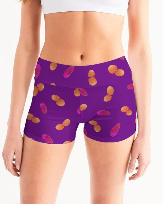 Undawun Mid-Rise Yoga Shorts-Jenzahni Waina-PaletTheory