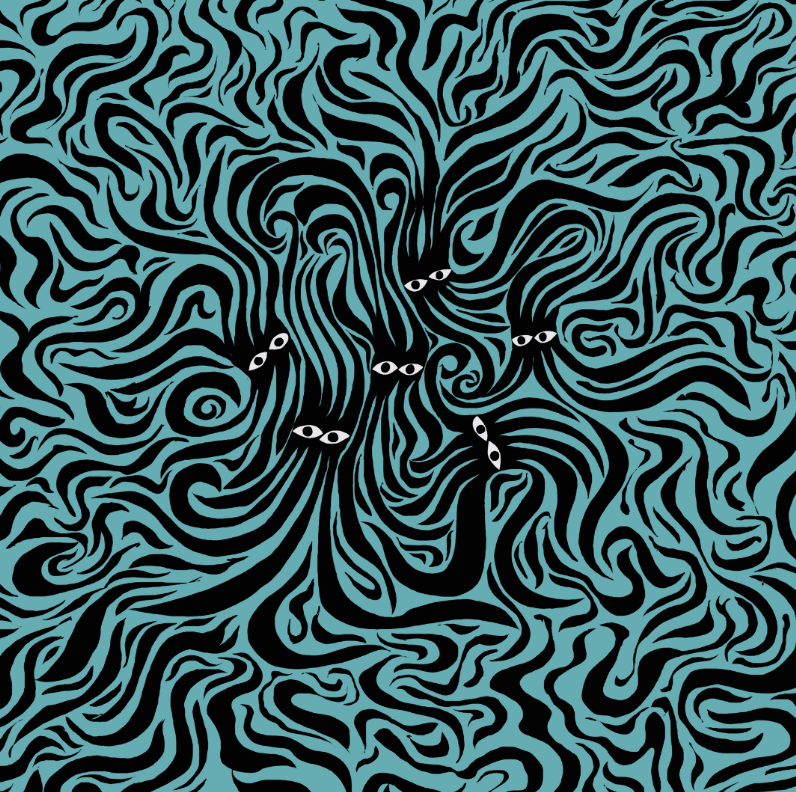 Underwater Groove Crop Top Rashie-Thomas Heinz-PaletTheory