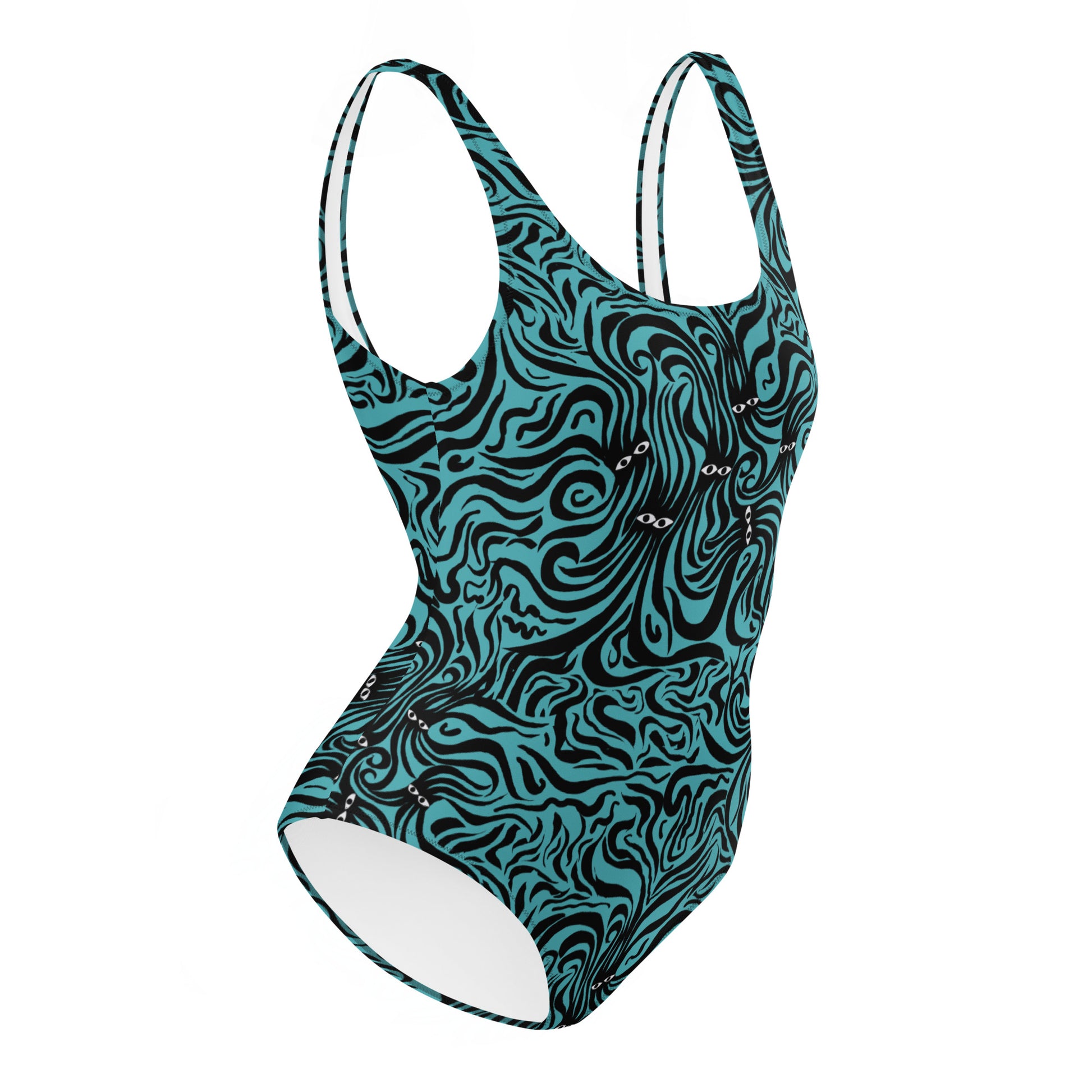Underwater Groove One-Piece Swimsuit-Thomas Heinz-PaletTheory