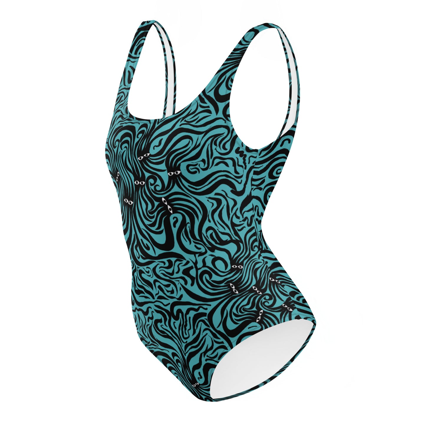 Underwater Groove One-Piece Swimsuit-Thomas Heinz-PaletTheory