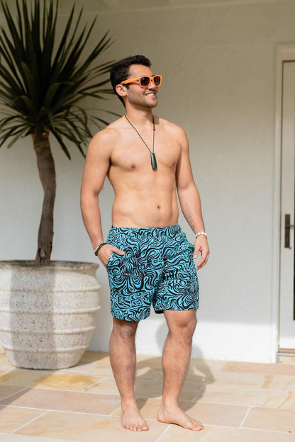 Underwater Groove Swim Shorts for Men-Thomas Heinz-PaletTheory