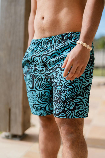 Underwater Groove Swim Shorts for Men-Thomas Heinz-PaletTheory