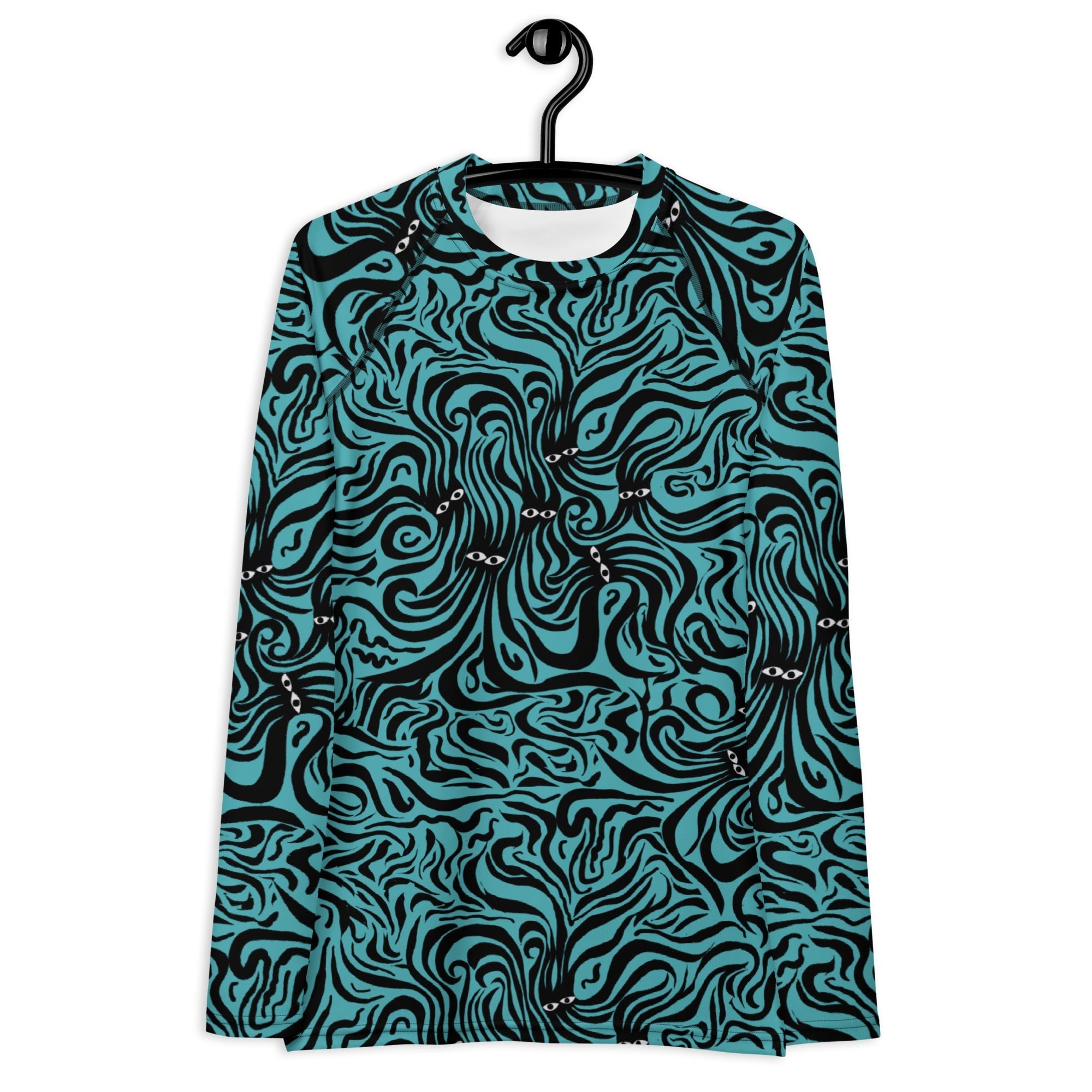 Underwater Groove Women's Rash Guard-Thomas Heinz-PaletTheory
