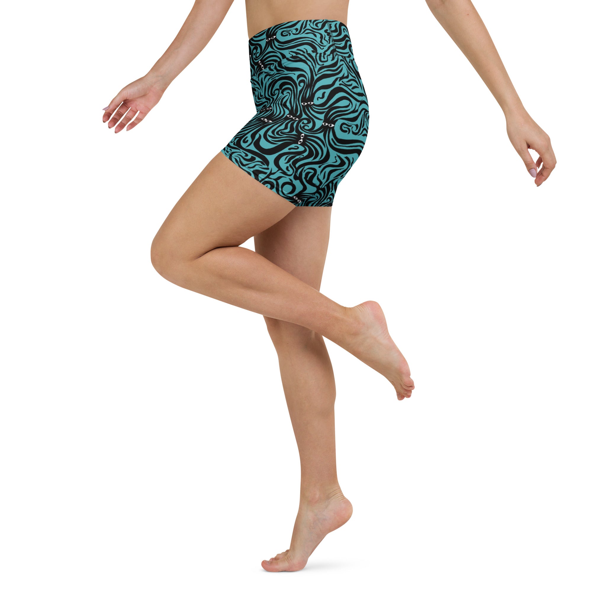 Underwater groove Swim and Yoga Shorts-Thomas Heinz-PaletTheory