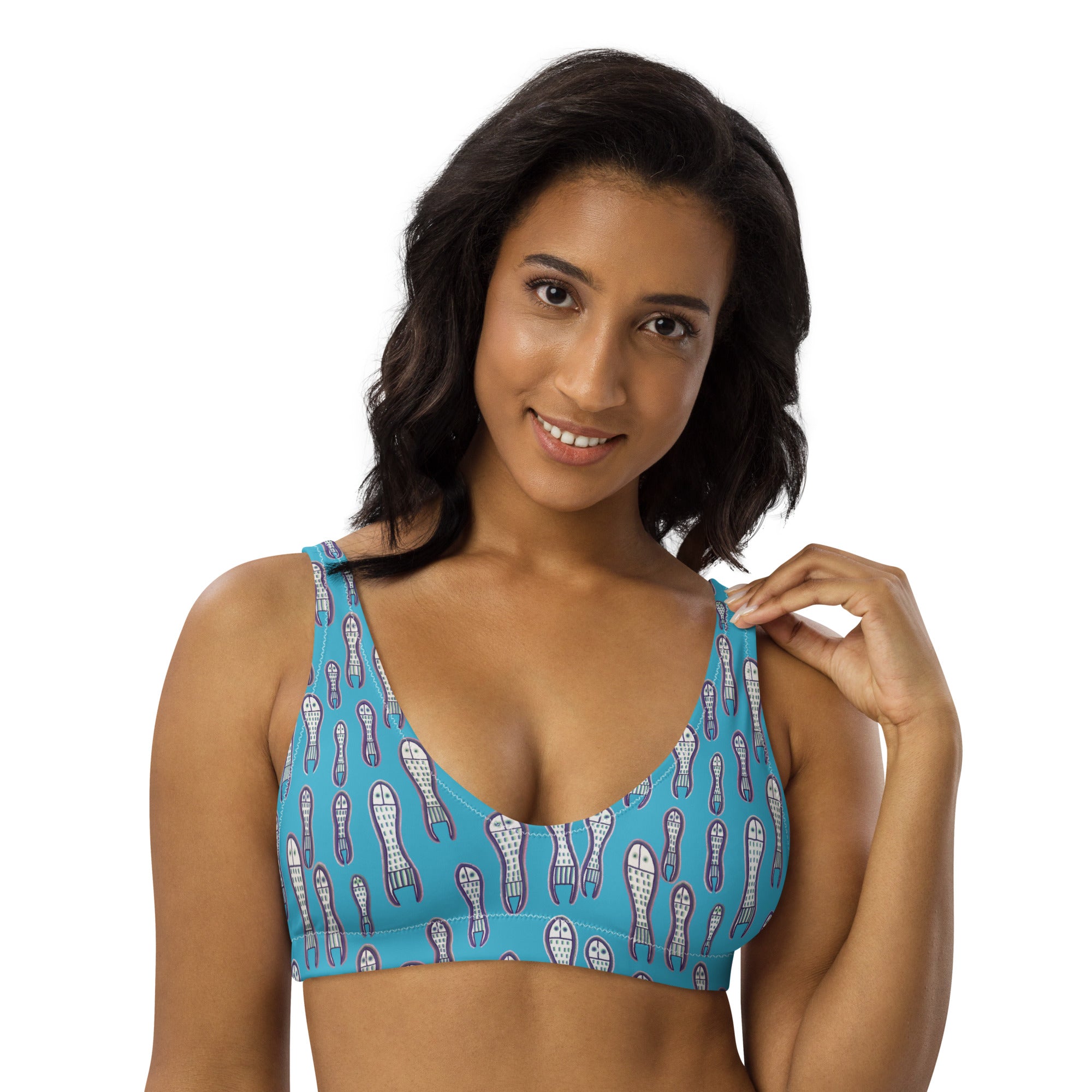 Ungud & Jiaa Dreaming Bralette Top - Blue-Ian Healy-PaletTheory