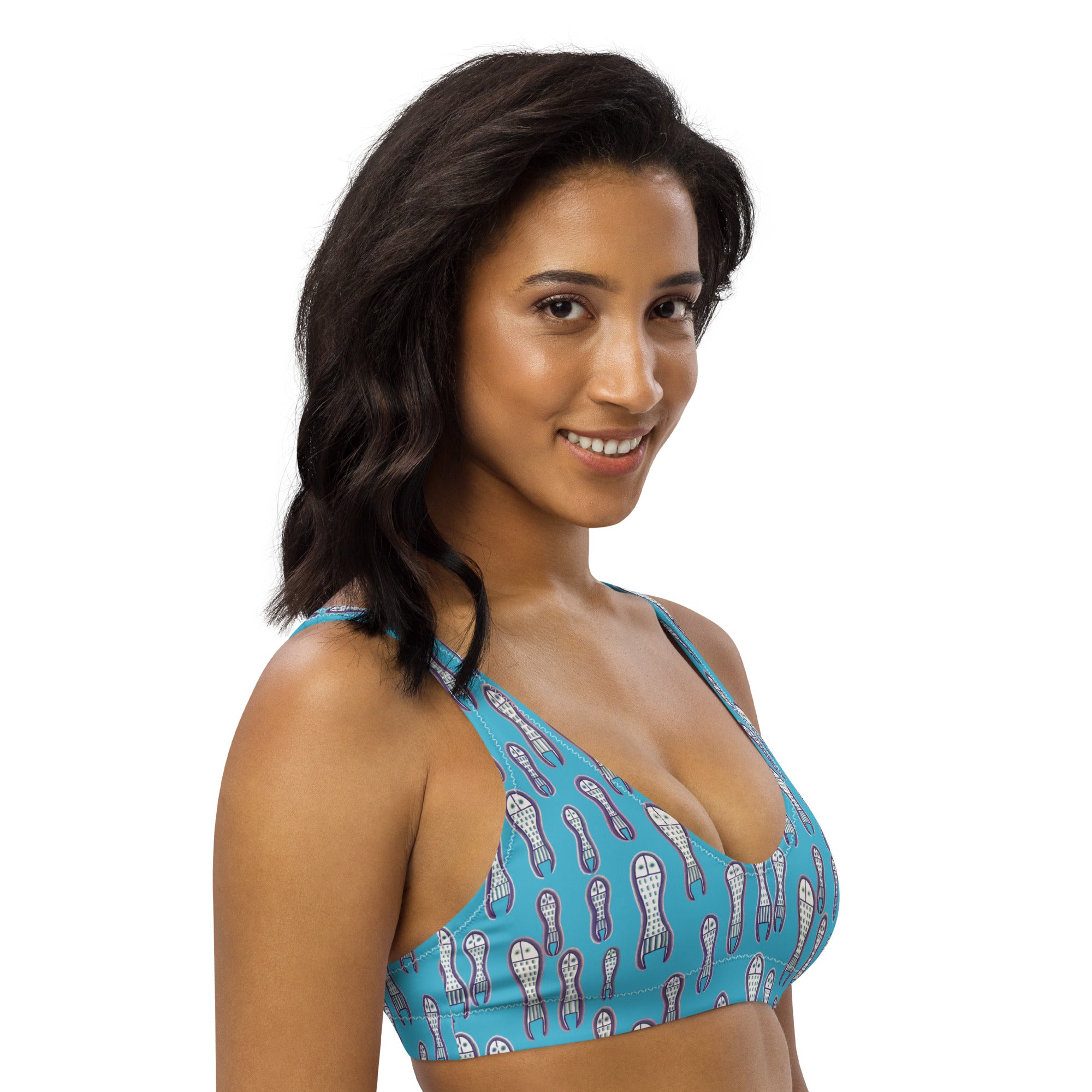 Ungud & Jiaa Dreaming Bralette Top - Blue-Ian Healy-PaletTheory