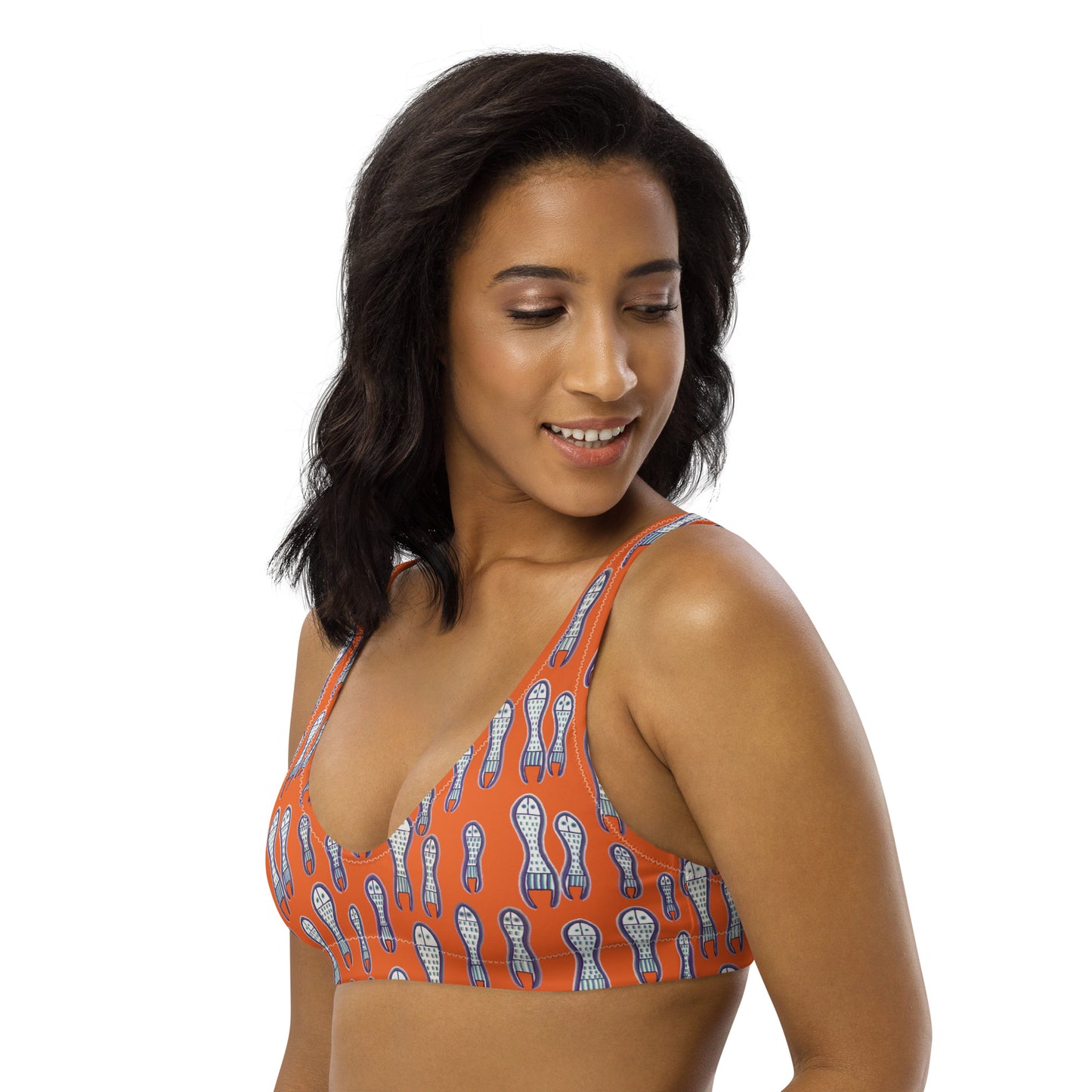 Ungud and Jiaa Dreaming Bralette Top - Orange-Ian Healy-PaletTheory
