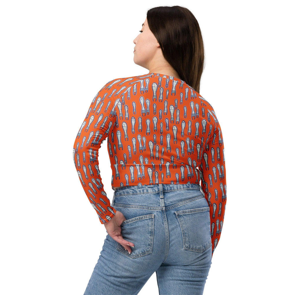 Ungud and Jiaa Dreaming Crop Top Rashie - Orange-Ian Healy-PaletTheory