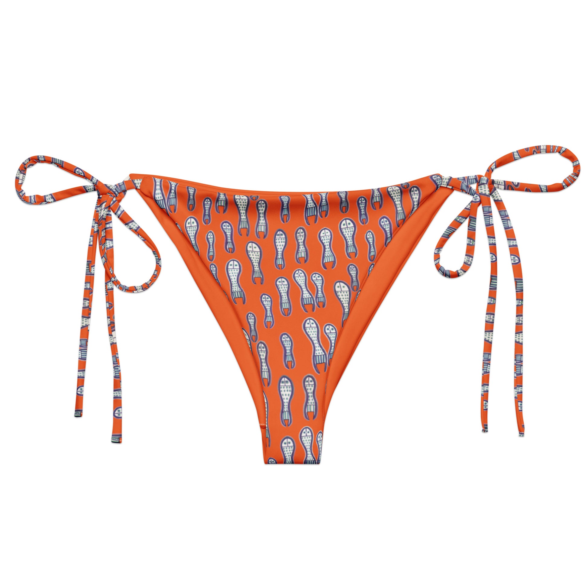 Ungud and Jiaa Dreaming Tie Side Bottom - Orange-Ian Healy-PaletTheory