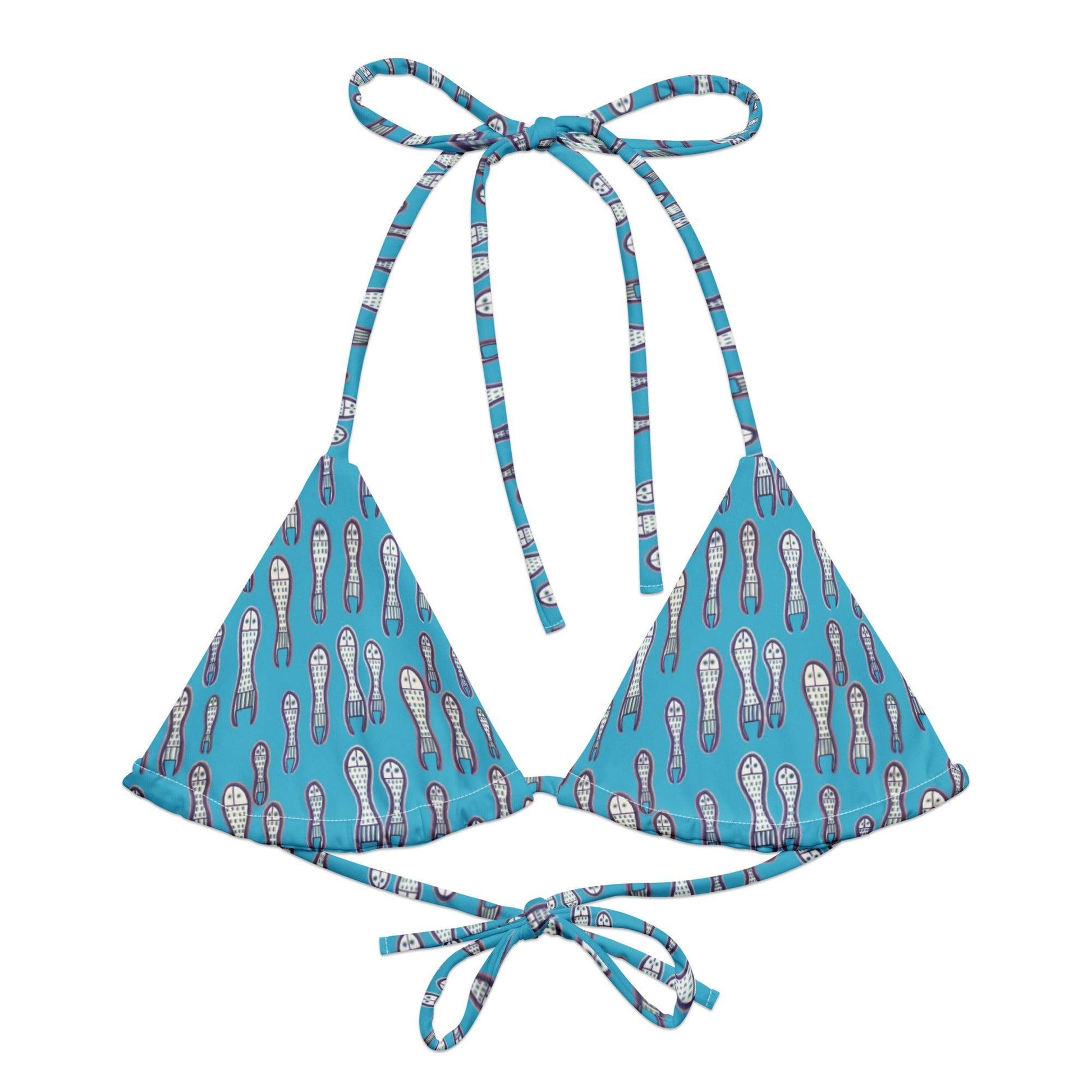 Ungud and Jiaa Dreaming Triangle Bikini top - Blue-Ian Healy-PaletTheory