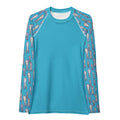 Ungud and Jiaa Dreaming - Women's Rash Guard - Blue-Ian Healy-PaletTheory