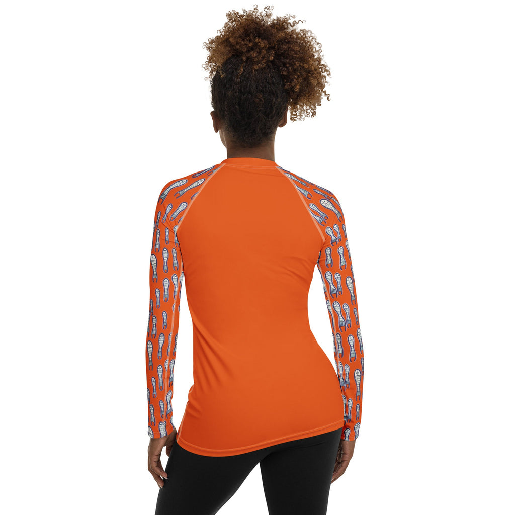 Ungud and Jiaa Dreaming Women's long sleeve Rash Guard - Orange-Ian Healy-PaletTheory