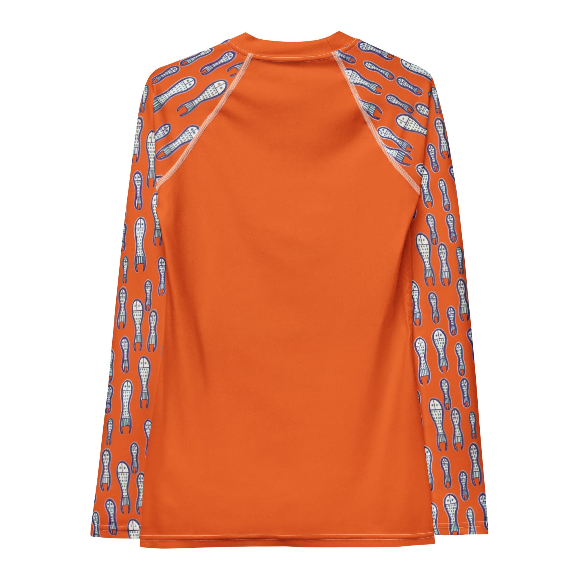 Ungud and Jiaa Dreaming Women's long sleeve Rash Guard - Orange-Ian Healy-PaletTheory