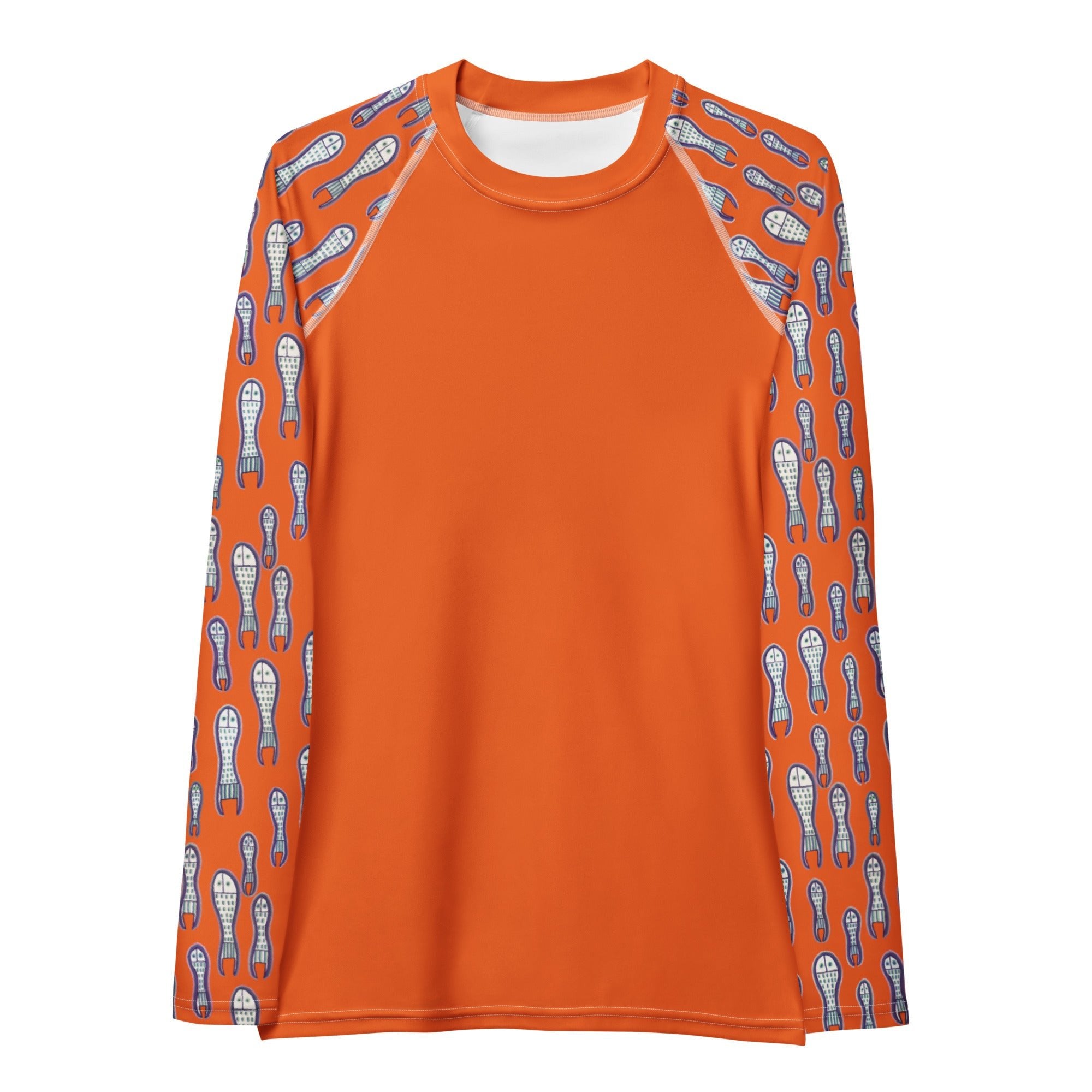 Ungud and Jiaa Dreaming Women's long sleeve Rash Guard - Orange-Ian Healy-PaletTheory