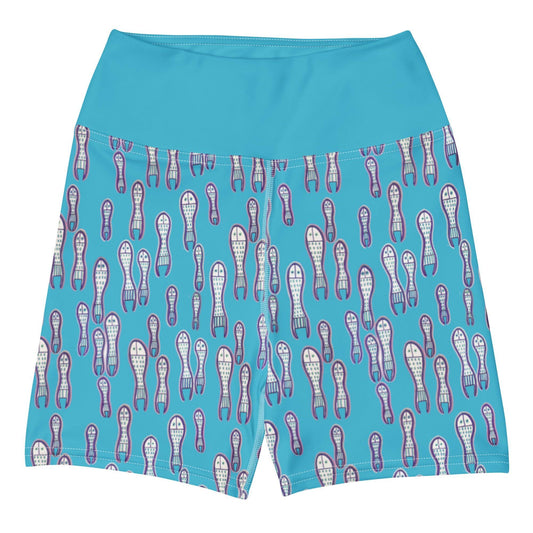Ungud and Jiaa Dreaming Yoga and Swim Shorts - Blue-Ian Healy-PaletTheory
