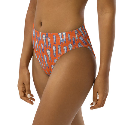 Ungud and Jiaa Dreaming high-waisted bikini bottom - Orange-Ian Healy-PaletTheory