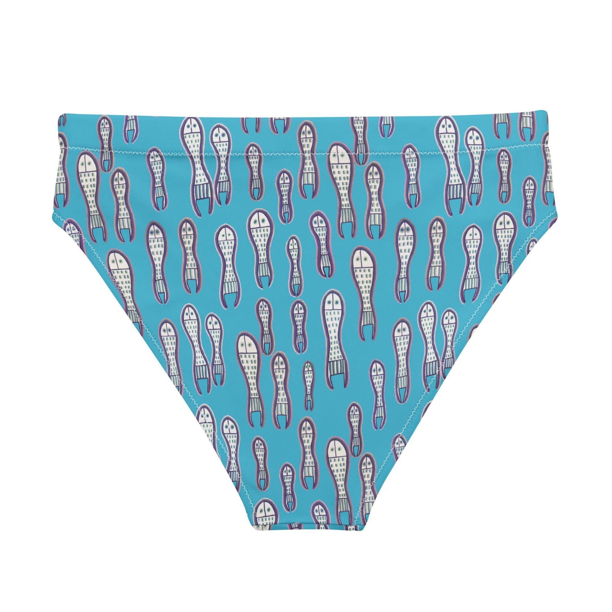 Ungud and Jiaa Dreaming high-waisted bikini bottoms - Blue-Ian Healy-PaletTheory