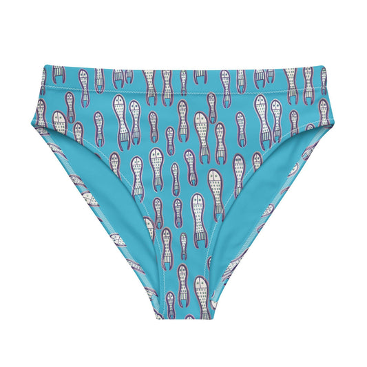 Ungud and Jiaa Dreaming high-waisted bikini bottoms - Blue-Ian Healy-PaletTheory