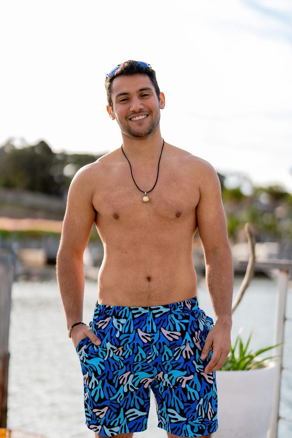 Water Plants Swim Shorts for Men-Thomas Heinz-PaletTheory