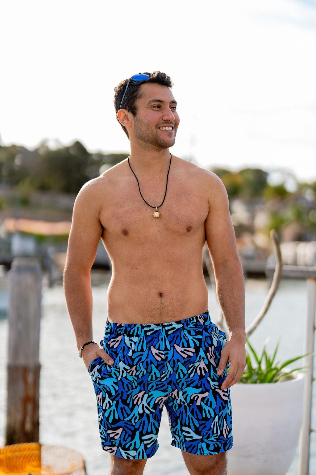 Water Plants Swim Shorts for Men-Thomas Heinz-PaletTheory