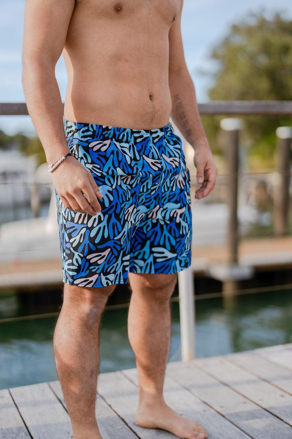 Water Plants Swim Shorts for Men-Thomas Heinz-PaletTheory