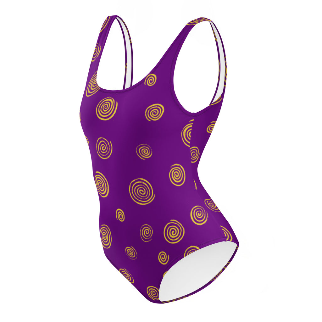 Water Ripples One-Piece Swimsuit-Barbara Bear-PaletTheory
