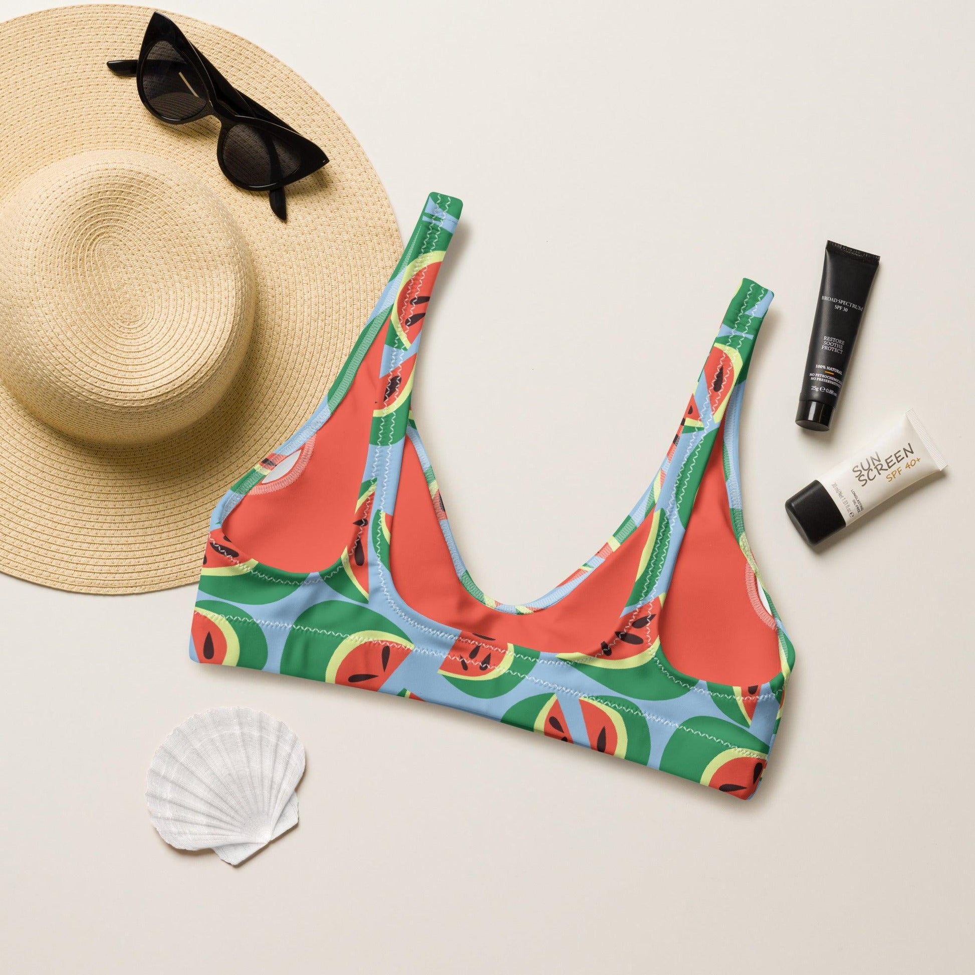 Watermelons Bralette Swim and Surf Top-Thomas Heinz-PaletTheory