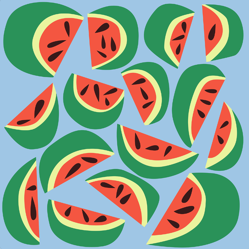 Watermelons Crop Top Rashie-Thomas Heinz-PaletTheory