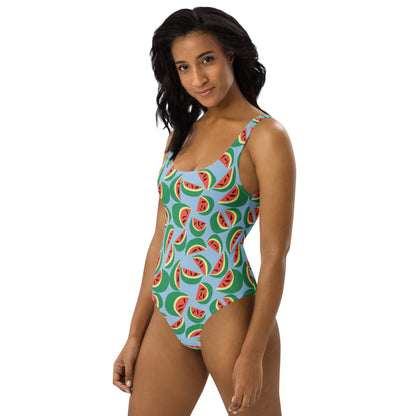 Watermelons One-Piece Swimsuit-Thomas Heinz-PaletTheory