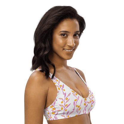 Wattle Tree Flower Bralette Bikini Top-Barbara Bear-PaletTheory