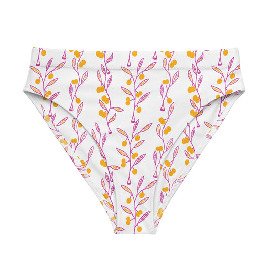 Wattle Tree Flower High Waisted Bottoms-Barbara Bear-PaletTheory