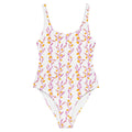 Wattle Tree Flower One-Piece Swimsuit-Barbara Bear-PaletTheory