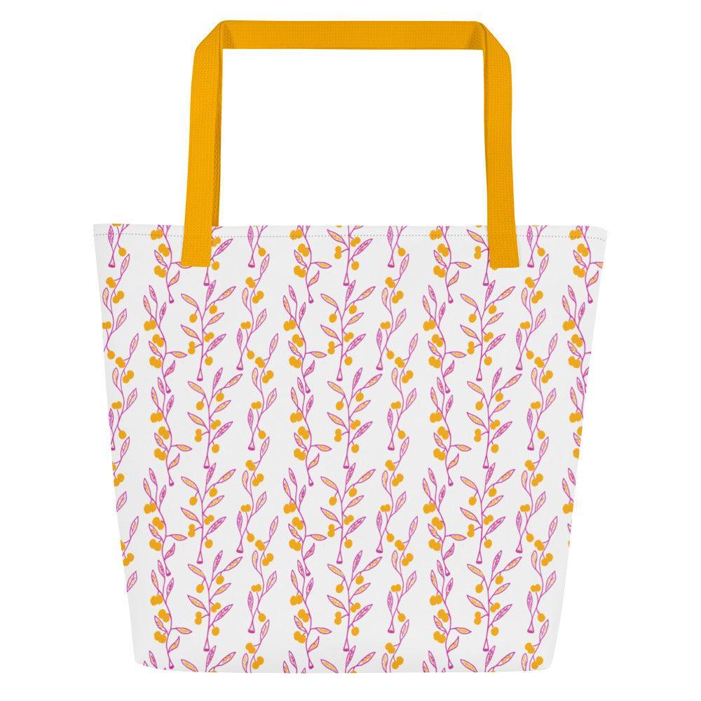 Wattle Tree Flower Tote Bag-Barbara Bear-PaletTheory