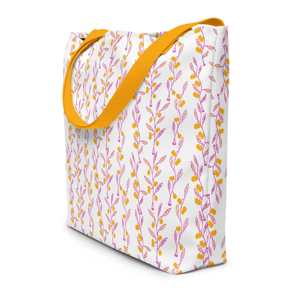 Wattle Tree Flower Tote Bag-Barbara Bear-PaletTheory