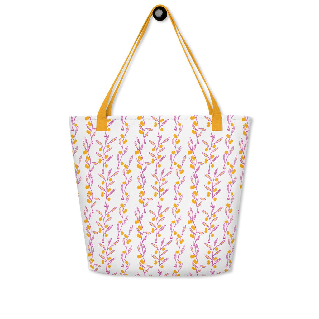Wattle Tree Flower Tote Bag-Barbara Bear-PaletTheory