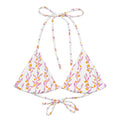 Wattle Tree Flower Triangle Bikini Top-Barbara Bear-PaletTheory