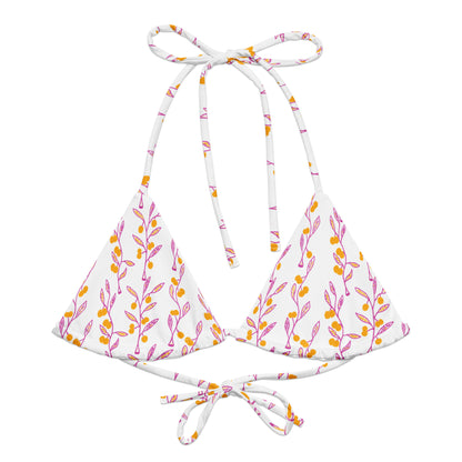 Wattle Tree Flower Triangle Bikini Top-Barbara Bear-PaletTheory
