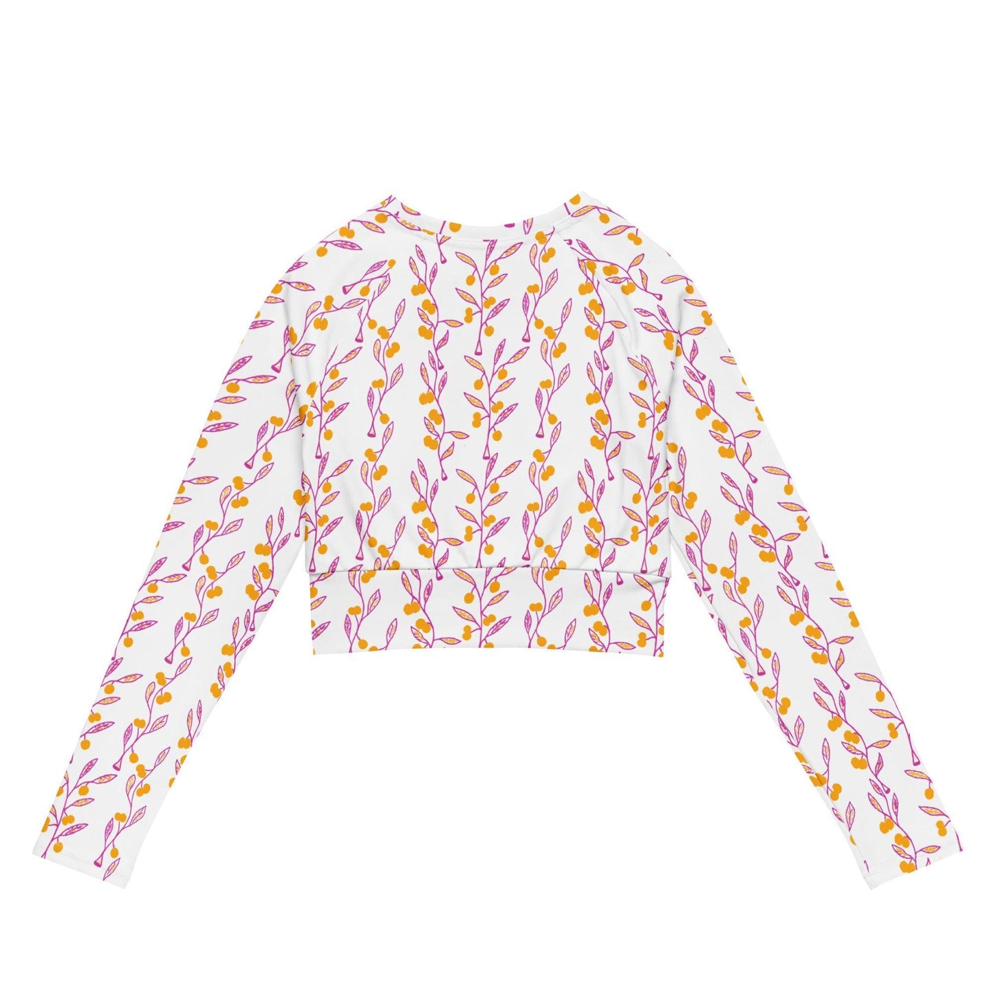 Wattle Tree Flower Women Crop Top Rash Guard-Barbara Bear-PaletTheory