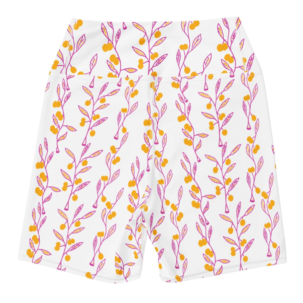 Wattle Tree Flower Women Swim Shorts-Barbara Bear-PaletTheory