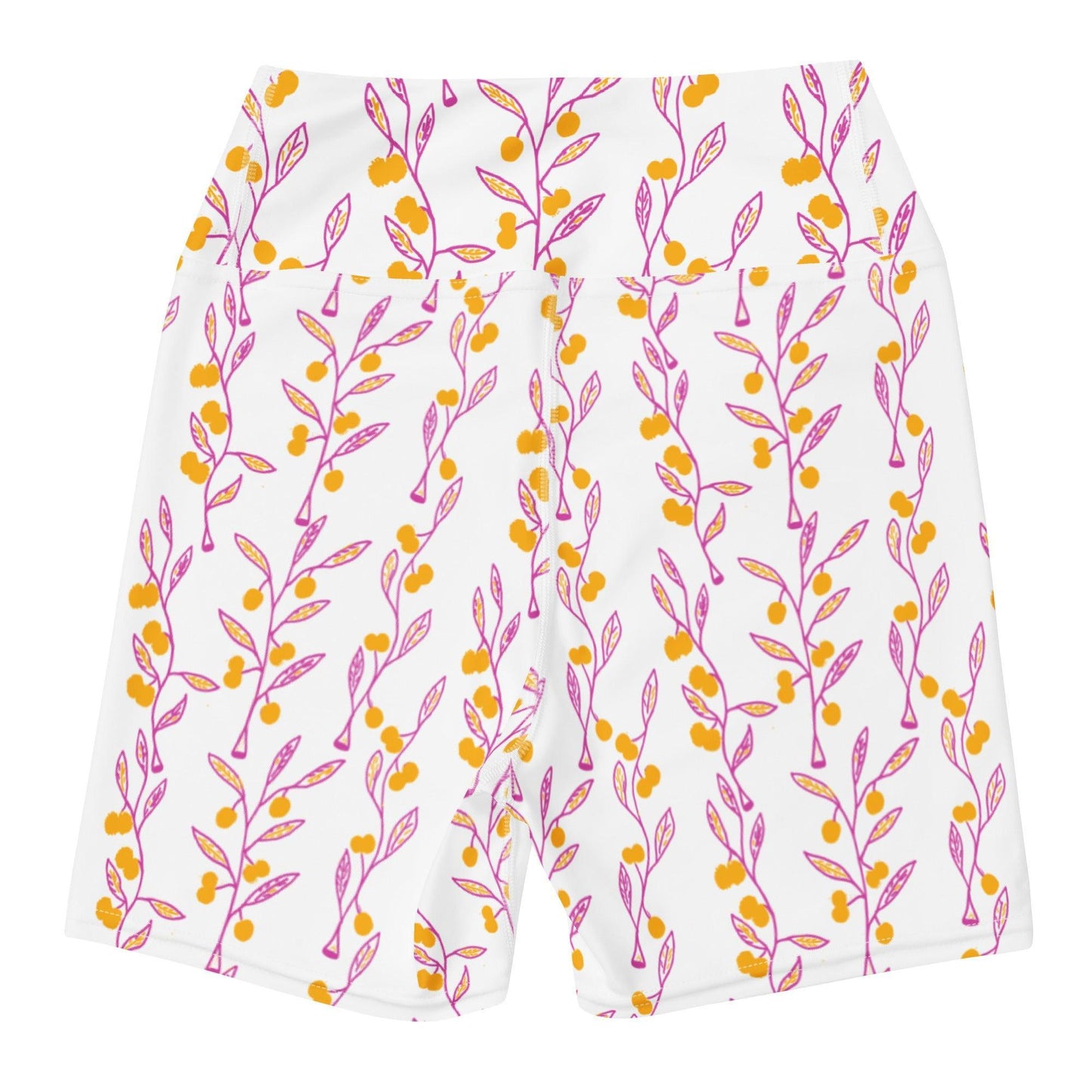 Wattle Tree Flower Women Swim Shorts-Barbara Bear-PaletTheory
