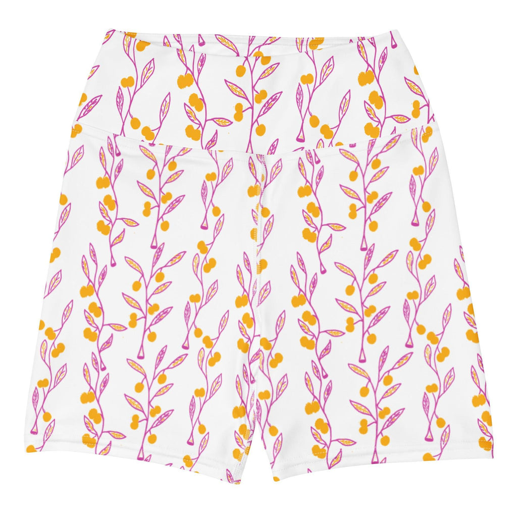 Wattle Tree Flower Women Swim Shorts-Barbara Bear-PaletTheory