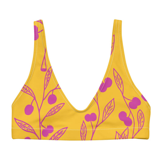 Wattle Tree Flower in Yellow Bralette top-Barbara Bear-PaletTheory