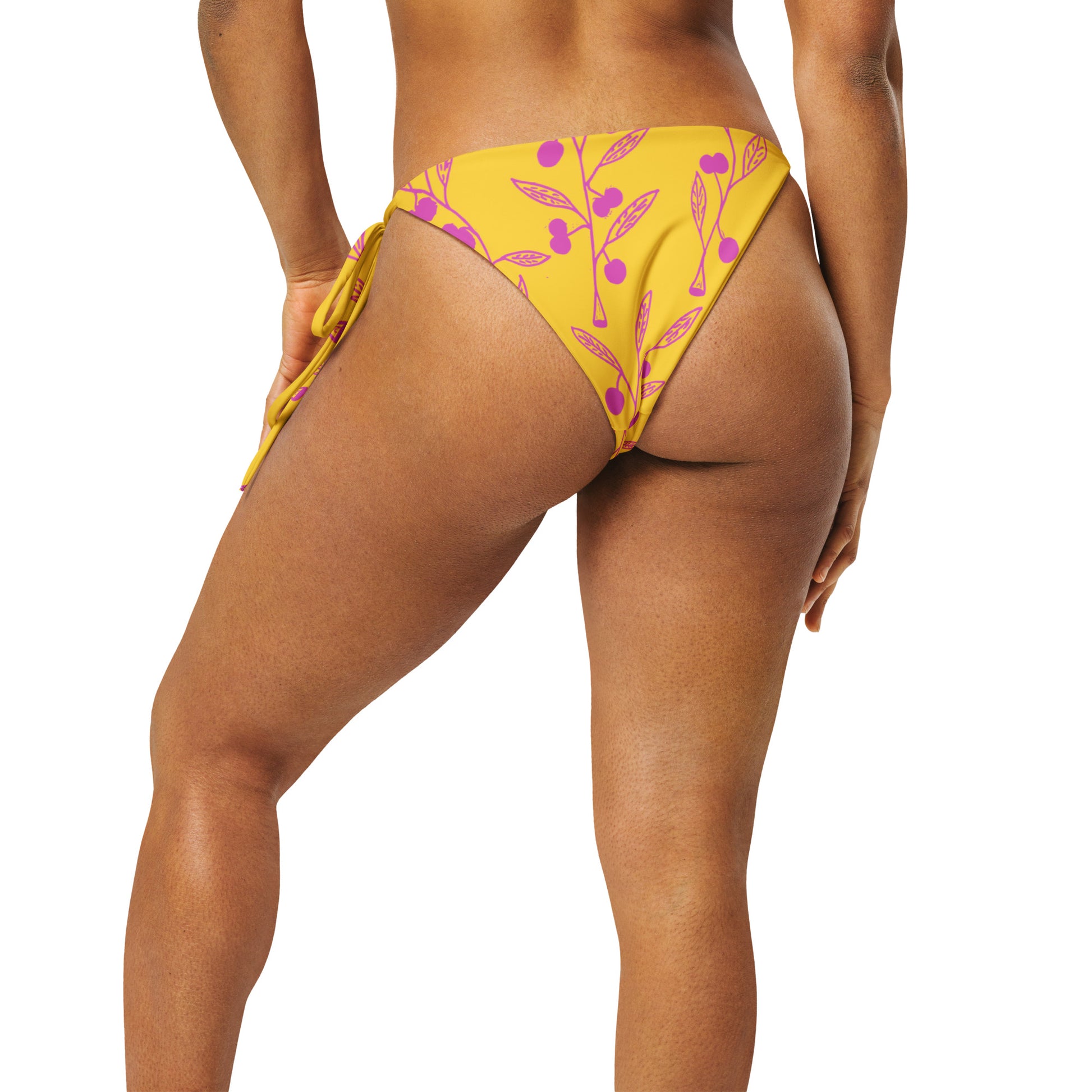 Wattle Tree Flower in Yellow Tie Side Bottoms-Barbara Bear-PaletTheory