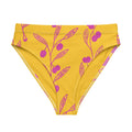 Wattle Tree Flower in Yellow high-waisted bikini bottom-Barbara Bear-PaletTheory