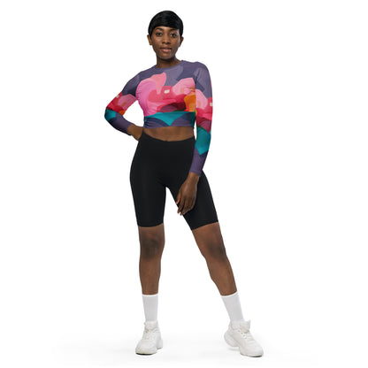 We should all be more Purple - Long-sleeve Crop Rashguard women-Susannah Bleasby-PaletTheory