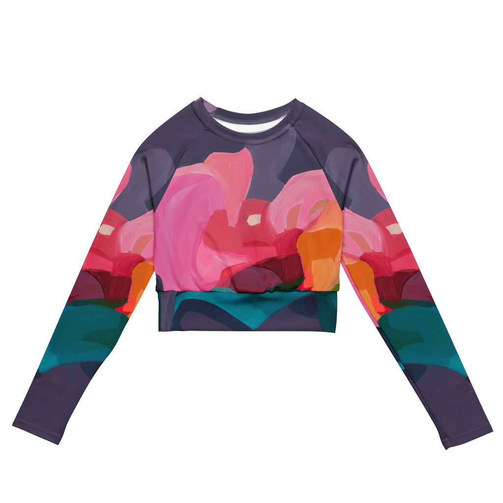 We should all be more Purple - Long-sleeve Crop Rashguard women-Susannah Bleasby-PaletTheory